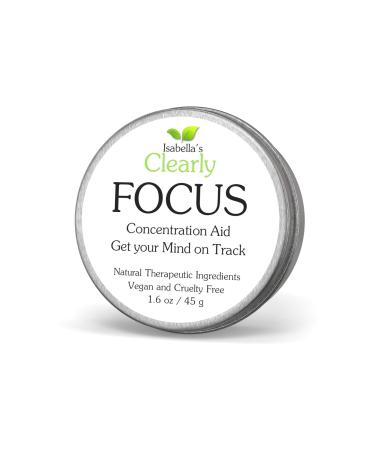 Clearly Focus Brain Booster Concentration AID |Improve Attention Mental Clarity Performance |Stay Sharp With An Uplifting Aromatherapy Essential Oil Brain Aid for Adults & Kids |Made in USA