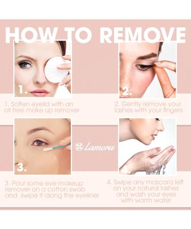 Lamora Reusable Magnetic Lashes | Waterproof Eyeliner & Applicator Kit | No Glue False Eyelashes | International Shipping - Buy Online on SooperMarket.com