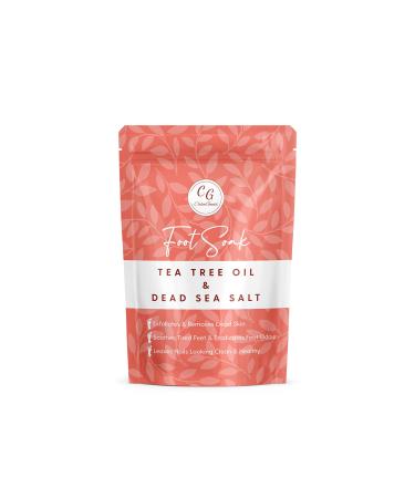 CalmGenix Foot Soak with Tea Tree Oil & Dead Sea Salt | Helps Treat Nail Fungus and Athletes Foot Foot Spa Bath | Foot Moisturiser & Deodorizer Feet Soak | Exfoliating Foot Soak for Hard Skin