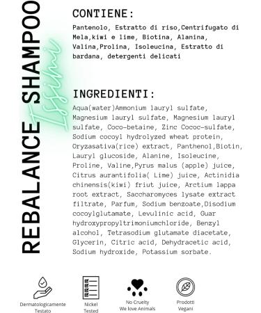ISSIMI Balancing Shampoo with Apple Lime and Kiwi Sebum-Regulating and Rebalancing Action for Scalp and Hair with Purifying Action for Light and Fresh Hair | Vegan Haircare250ml - Buy Online on SooperMarket.com
