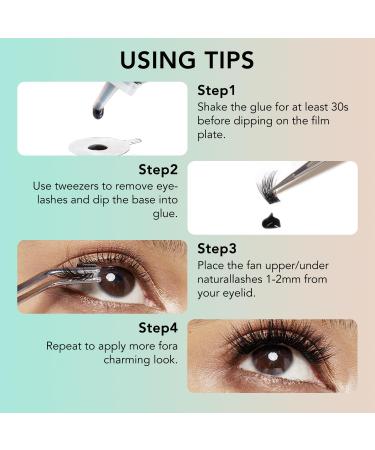 Sensitive Black Lash Glue - Waterproof Long-Lasting Eyelash Extension Glue for DIY & Professional Use - Buy Online on SooperMarket.com