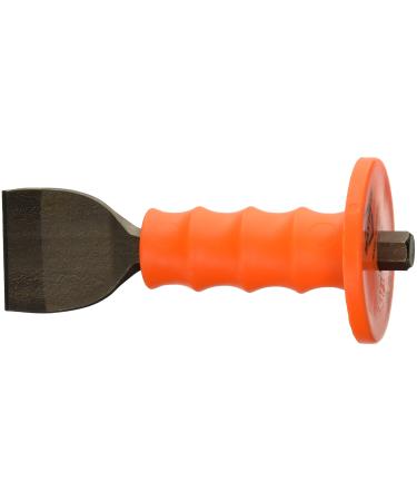 Mayhew Select 35705 2-1/4-by-7-3/4-Inch Handguarded Mason Chisel   Black 2-1/4-by-7-3/4 Handguard