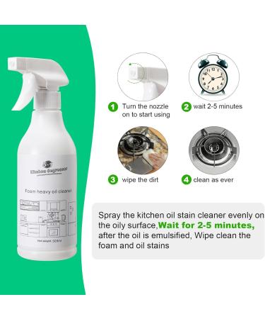 Stubborn Stains Cleaner - Multipurpose Foam Spray for Bathroom Grease & Oven - All-Purpose 500ml - Buy Online on SooperMarket.com