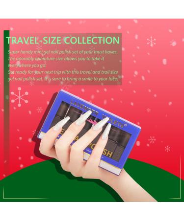Lavender Violets 13 Pcs Gel Nail Polish Kit - 9 Colors + Base, Top, Matt Coat - Nail File Included | Soak-off UV LED Gel Nail Art Design - C965A D - Happy Holidays - Buy Online on SooperMarket.com