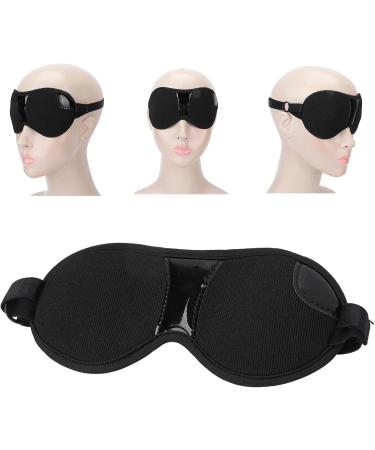 Black Soft Polyester Magnet Blindfold for Comfortable Home Use - Adjustable Size - Buy Online on SooperMarket.com