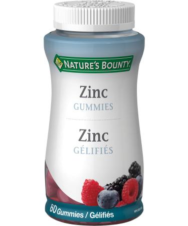Nature's Bounty Zinc Gummies Mixed Berry Flavour 60 Gummies