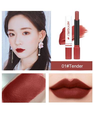 4Pcs Matte Lipstick Set - Retro Red Lip Tint & Balm | Long Lasting Waterproof Lip Makeup for Women & Girls - Buy Online on SooperMarket.com