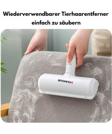 Boumour Animal Hair Remover | Lint Roll & Self-Cleaning Tool for Pet Hair on Carpets Sofas & Beds - Effective Cat & Dog Hair Removal - Buy Online on SooperMarket.com