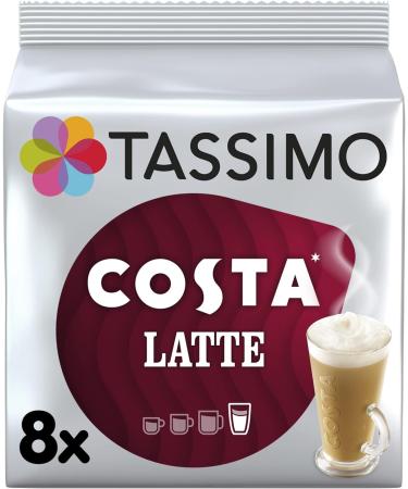Tassimo Costa Latte Coffee Pods 8 Count - 340g Pack (1 Pack) - Buy Online on SooperMarket.com