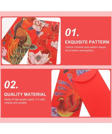 MAGICLULU 18pcs Year of The Tiger is a Blessing Chinese Red Envelopes Chinese Red Packet Envelope Chinese Hongbao Cash Pocket Gift Money Envelopes 2022 Red Envelopes China Festive Paper Red 17X9X0.1CM - Buy Online on SooperMarket.com