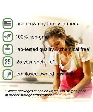 Wheatland Soft White Wheat Berries - Farm Fresh Emergency Food Storage with 25 Year Shelf Life - Non-GMO, Chemical-Free, Premium Quality - Buy Online on SooperMarket.com