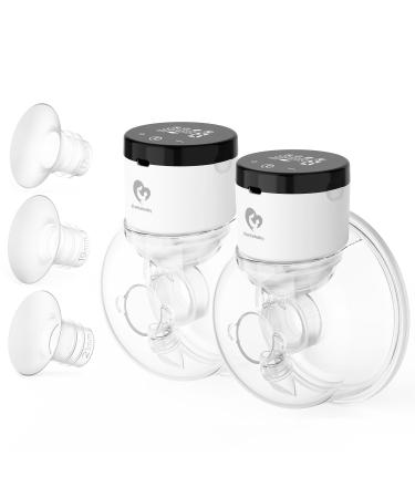 Electric milk pump portable 2Ser Bellababy double-hand-free free with a touchscreen LCD display rechargeable free-handed with 4 modes and 9 levels 2 ser new