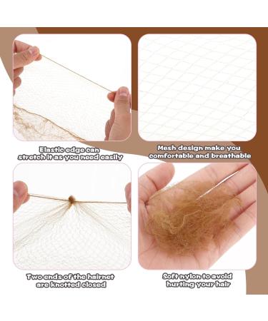 Abeillo Hair Nets for Buns Ballet Hair Net 20 Pcs 50 Cm Individual Package Invisible Hair Nets and 40 Pcs U Shaped Hair Pins Set for Women Girls Ballet Dancer Nurse(Brown) - Buy Online on SooperMarket.com