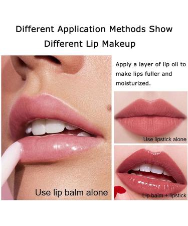 Peach Lip Plumper Set: Clear Lip Oil Gloss for Strong Moisturization, Long-Lasting and Nutritious Makeup - Waterproof Liquid Lipstick (1PC) - Buy Online on SooperMarket.com