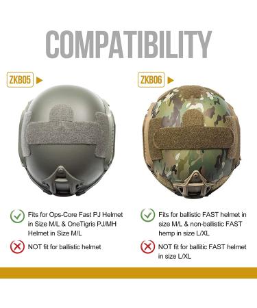 OneTigris Helmet Cover ZKB05 No Helmet  Camouflage Cover for Ops-Core Fast PJ Helmet in Size M/L & OneTigris PJ/MH Helmet in Size M/L Multicam - Buy Online on SooperMarket.com