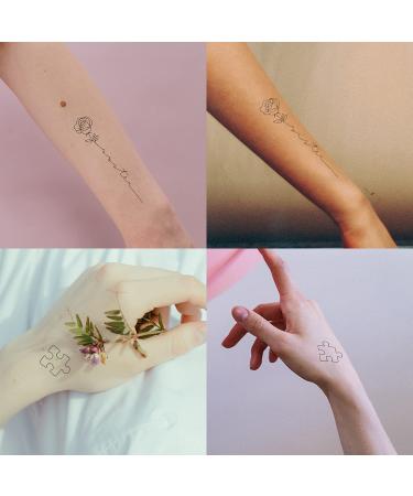 Esland Realistic Best Friends Temporary Tattoos - Matching Bestie Tattoo Stickers for Women, Girls, Couples, and Family - Buy Online on SooperMarket.com