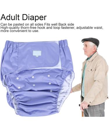 Buy Soft Adjustable Reusable Adult Diapers - Washable Fast-Drying Incontinence Care (Purple) - Buy Online on SooperMarket.com