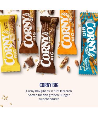 Cereal Bar Corny BIG Peanut-Chocolate - 24 Pack (50g Each) | Delicious Peanut & Chocolate Snack for Healthy Energy - Buy Online on SooperMarket.com