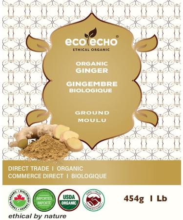 EcoEcho Organic Ginger Ground - 454g / 1 Lb - Buy Online on SooperMarket.com