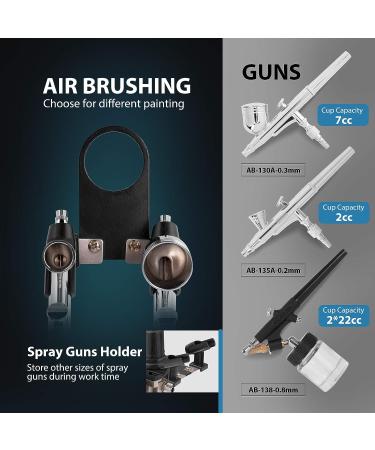 VIVOHOME 110-120V Professional Airbrushing Paint System with Compressor and 3 Kits - Black - Buy Online on SooperMarket.com