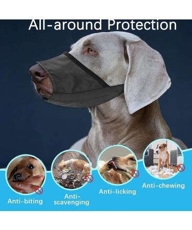 Adjustable Breathable Muzzle for Small Dogs - Safe Comfortable Prevents Biting & Barking (S Black) - Buy Online on SooperMarket.com