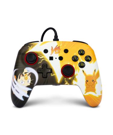 PowerA Enhanced Wired Controller for Nintendo Switch - Pok mon: Pikachu vs. Meowth Pok mon: Pikachu vs. Meowth