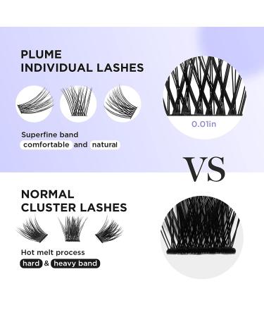 BEYELIAN DIY Eyelash Extension Cluster Lashes - Style3 0.07 12mm Black Band - Reusable False Eyelashes for Natural Look - 48 Lash Clusters - Buy Online on SooperMarket.com