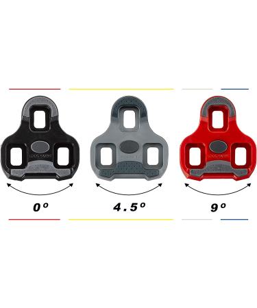 LOOK KEO Grip Cycling Cleats w/ Memory Positioner - Anti-Slip TPU Surface - Gray Color - 4.5 Angular Freedom - Buy Online on SooperMarket.com