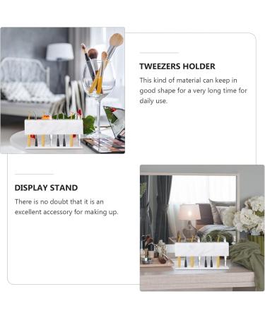 PLAFOPE Eyelash Tweezer Holder Tweezers Storage Stand Tweezers Organizer Tweezers Holder Organizer Acrylic Stand Tweezers Storage Holder Tweezers Displays Stand Makeup Tweezers Holder - Buy Online on SooperMarket.com