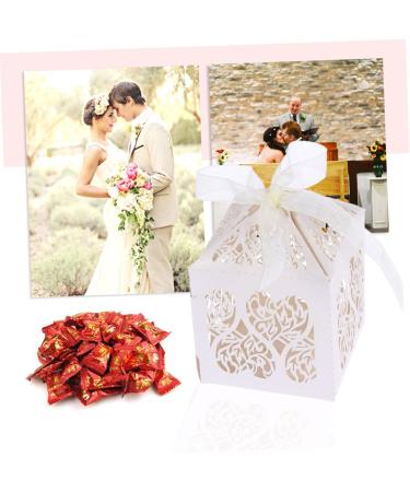 HOMSFOU 50pcs Boxes Birthday Candy Basket Gift Boxs Wedding Bonbonniere Present Boxes for Gifts Coat Boxes for Gifts Candys Gift Bixes Gift Boxes Favor Boxes Baby Shower Box Fold - Buy Online on SooperMarket.com