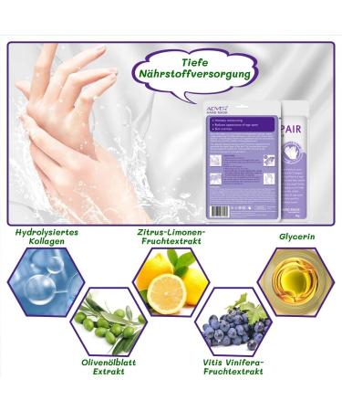 P-Beauty Lavender Hand Mask | 5 Pairs of Moisture Gloves | Collagen & Vitamin-Rich Anti-Aging Care for Cracked Dry Hands - Buy Online on SooperMarket.com