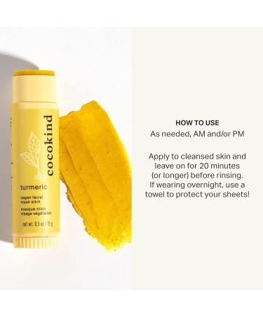 Cocokind Turmeric Mask Stick - Organic Spot Treatment for Dark Spots & Acne with Turmeric Tea Tree Oil & Ginger Root - Buy Online on SooperMarket.com