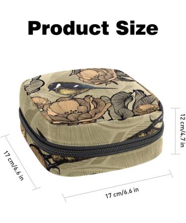 Magpie on The Flower Sanitary Napkin Storage Bag - Portable Period Pouch for Women/Girls - Multi-colored - Buy Online on SooperMarket.com