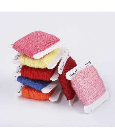 Peirich Embroidery Floss Organizer Box with 100 Bobbins and 459 Color Stickers - 24 Compartments | Floss Storage Solution - Buy Online on SooperMarket.com
