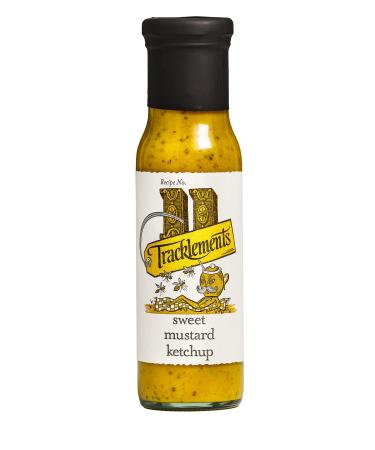 Tracklements Sweet Mustard Ketchup The Ideal Condiment for Basting Steaks and Chops or Partnering with Salads Potatoes and Halloumi Gluten Free Vegetarian and Vegan Friendly 230ml Bottle Sweet Mustard Ketchup 230ml (Pack of 1)