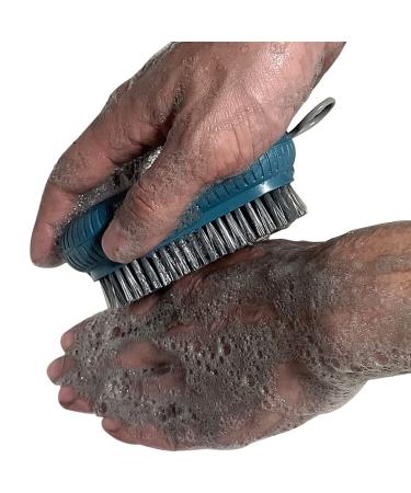 Heavy Duty Large Nail Brush Fingernail Scrub Brush - Hand and Nail Cleaning Brush for Men & Mechanics - Durable Stiff Bristles Nail Scrub Brush, 1 Pcs Blue