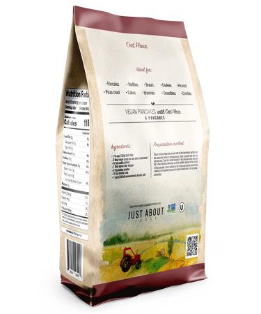 Just About Foods Oat Flour 2 lb - Vegan & Non-GMO - Buy Online on SooperMarket.com