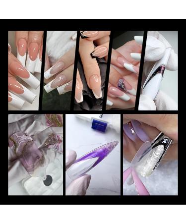 BNG 120 Pcs French Nail Forms Sticker Duet System Silicone Nail Forma Pads 10 * 12 Stickers Soft Reusable Stencil Dual Form Extension for French Manicure - Buy Online on SooperMarket.com