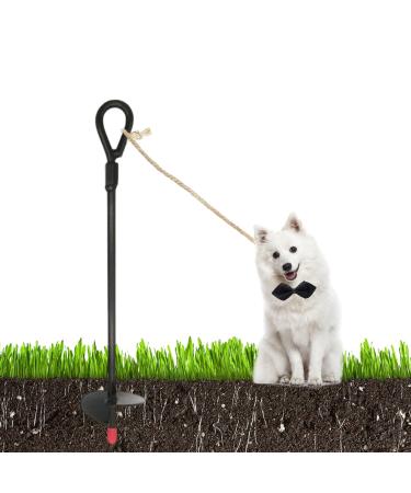 Liummrcy dog camping piles dogs stake for camping heavy duty dog crate stake and ground anchor for pet leash anchor for large dog