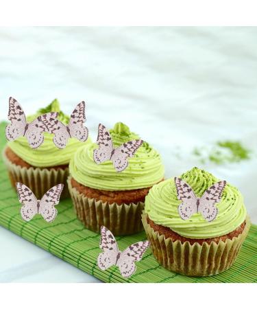 48 Piece Alegre Butterflies Cupcake Topper - Edible Tortendeco Decorations for Birthday Cakes - Black & White Butterfly Muffin Decor - Buy Online on SooperMarket.com