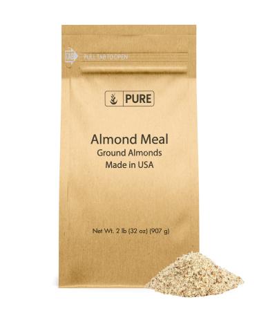 Pure Original Ingredients Almond Meal (2 lb) Gluten-Free, Use in Baking & Breads, Ground Almonds 1 Count (Pack of 1)