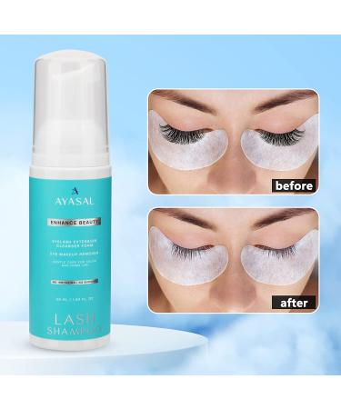 Premium Oil-Free Lash Shampoo for Eyelash Extensions - Gentle Cleanser and Care Remover - Buy Online on SooperMarket.com