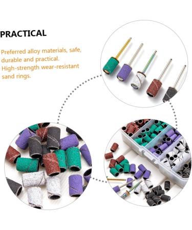 PLAFOPE 1 Set Nail Polish Set Nail Grinding Sanding Bits for Nail Drill Nail Tools Nail Polishing Band Sanding Bands for Nail Mandrel Bit for Nails Nail Bits Manicure Polishing Tape Alloy - Buy Online on SooperMarket.com