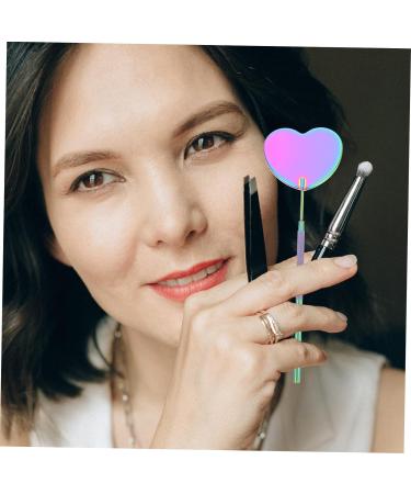 Beavorty 5pcs Eyelash Check Mirror - Stainless Steel Handheld Mirror for Lash Tech Supplies and Extension, Beauty Salon Tool - Buy Online on SooperMarket.com