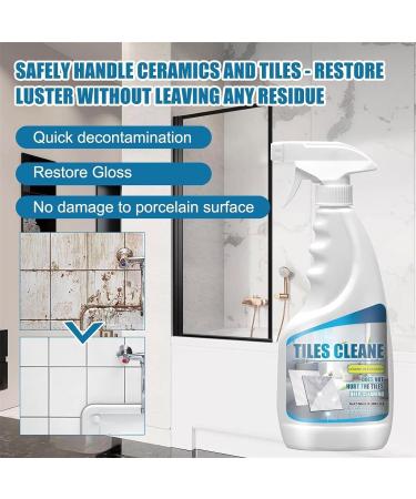 Tile Grout Cleaner Sprayer Ceramic Floor Tile Cleaner Multifunction Bathroom Descaler Cleaner Grout & Tile Clean Heavy Duty Cleaning Spray Stubborn Stains Cleaner for Kitchen and Bathroom (1pcs) - Buy Online on SooperMarket.com