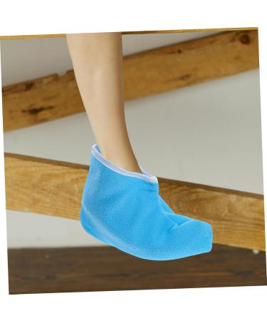 PLAFOPE 1 Pair Waxed Cotton Footmuffs Paraffin Wax Spa Foot Covers Wax Warming Covers Foot Spa Wrapping Cover Wax Booties Paraffin Bath Bags Foot Spa Booties Paraffin Foot Covers Polyester 26.50X19.00X1.00CM Blue - Buy Online on SooperMarket.com