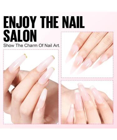 Tomicca Acrylic Gel for Nails - Pale Rosa Set (2x15g) | Quick Extender Polygel for Long-Lasting Nail Extensions | Perfect for Beginners & Salon Professionals - Buy Online on SooperMarket.com