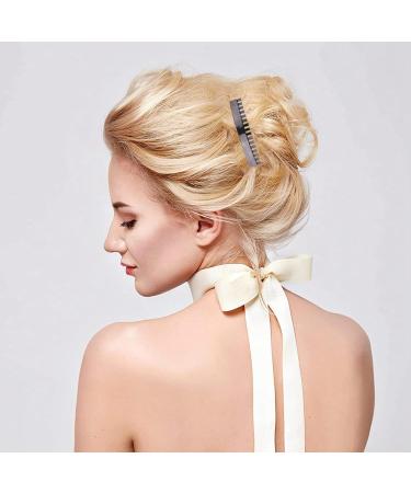 6PCS Strong Hold French Twist Hair Combs Slides Set for Women - Black - Buy Online on SooperMarket.com