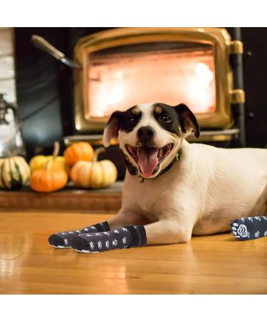 Ranypet Indoor Anti-Slip Socks for Dogs | Soft Adjustable Paw Protection with Traction Control | Ideal for Old Dogs on Hardwood Floors - 3 Pairs M Size Pf tchen Pattern - Buy Online on SooperMarket.com