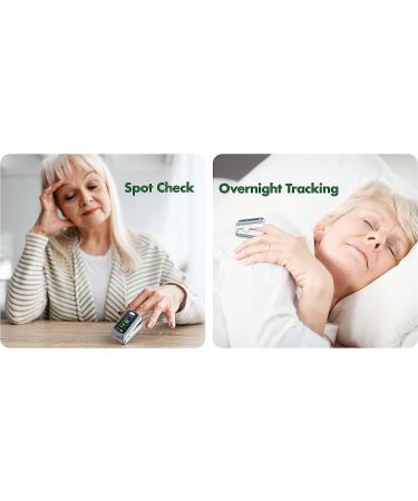 EMAY Sleep Oxygen Monitor with PC Software & App | Bluetooth Pulse Oximeter for Overnight SpO2 Tracking | Rechargeable & 72 Hours Memory | Informative Report & Analysis - Buy Online on SooperMarket.com